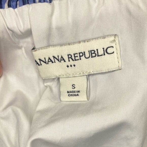 Banana Republic Blue Striped A Line Skirt Size Small - Picture 3 of 7